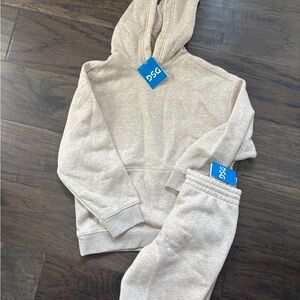 DSG Kids Neutral Cream-Tone Hoodie & Joggers Set